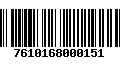 Código de Barras 7610168000151