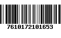 Código de Barras 7610172101653