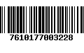 Código de Barras 7610177003228