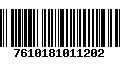 Código de Barras 7610181011202