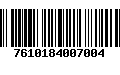 Código de Barras 7610184007004