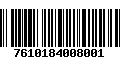 Código de Barras 7610184008001