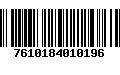 Código de Barras 7610184010196