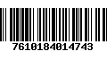 Código de Barras 7610184014743