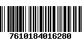 Código de Barras 7610184016280