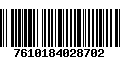 Código de Barras 7610184028702