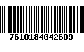 Código de Barras 7610184042609