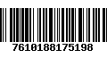 Código de Barras 7610188175198