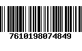 Código de Barras 7610198074849