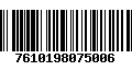 Código de Barras 7610198075006