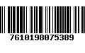 Código de Barras 7610198075389