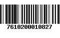 Código de Barras 7610200010827