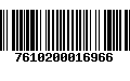 Código de Barras 7610200016966