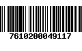 Código de Barras 7610200049117