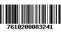 Código de Barras 7610200083241