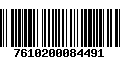 Código de Barras 7610200084491