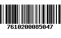 Código de Barras 7610200085047