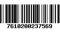 Código de Barras 7610200237569