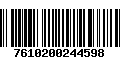 Código de Barras 7610200244598