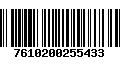 Código de Barras 7610200255433