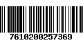 Código de Barras 7610200257369