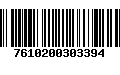 Código de Barras 7610200303394