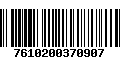 Código de Barras 7610200370907