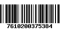 Código de Barras 7610200375384