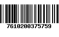 Código de Barras 7610200375759