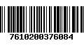 Código de Barras 7610200376084