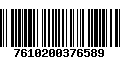 Código de Barras 7610200376589