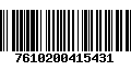 Código de Barras 7610200415431