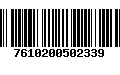 Código de Barras 7610200502339