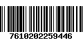 Código de Barras 7610202259446