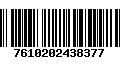 Código de Barras 7610202438377