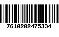 Código de Barras 7610202475334