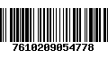 Código de Barras 7610209054778