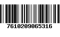 Código de Barras 7610209065316