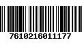 Código de Barras 7610216011177