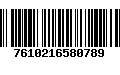 Código de Barras 7610216580789