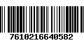 Código de Barras 7610216640582