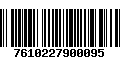 Código de Barras 7610227900095