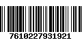 Código de Barras 7610227931921