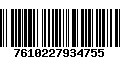 Código de Barras 7610227934755