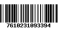 Código de Barras 7610231093394