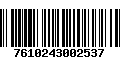 Código de Barras 7610243002537