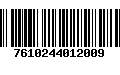 Código de Barras 7610244012009