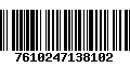 Código de Barras 7610247138102