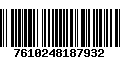 Código de Barras 7610248187932