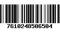 Código de Barras 7610248506504